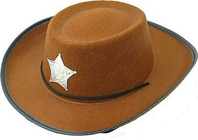 Kapelë cowboy GoDan me yll, madhësia S, ngjyrë kafe