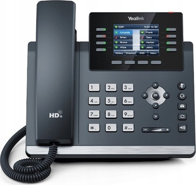 Telefon IP Yealink SIP T73W, profesional, me valë, ngjyrë e zezë
