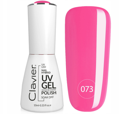Gel llak hibrid Clavier Luxury 073, 10 ml, rozë