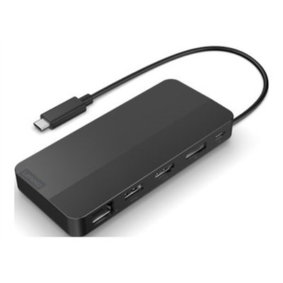 Stacion lidhës Lenovo USB‑C Dual Display, 100W, i zi