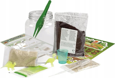 Set lodër terrarium dinosaur TREFL S4Y 61939, me drita, për mësim