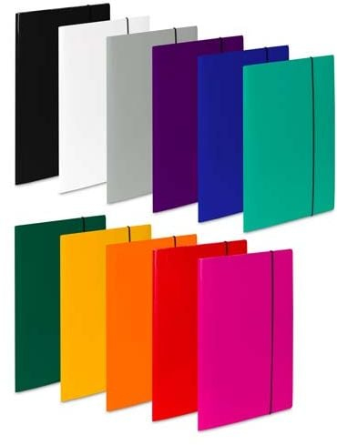 Folder me rrip elastik VauPe 302/11, karton i fortë, A4, shumëngjyrësh