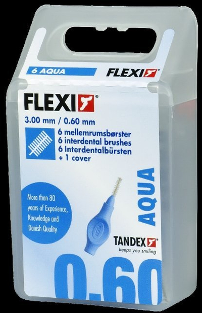 Furça interdentare Tandex Proxi Aqua, 6 copë, blu