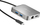 Adapter USB C j5create JCD391 4K60 Elite, PD 86W, plot porta, ngjyrë argjendtë
