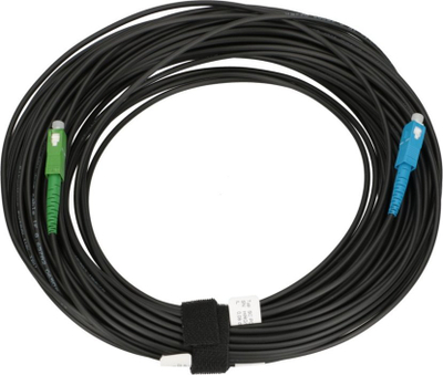Kabllo optike Extralink SC/APC në SC/UPC, singlemode, 20m, e verdhë