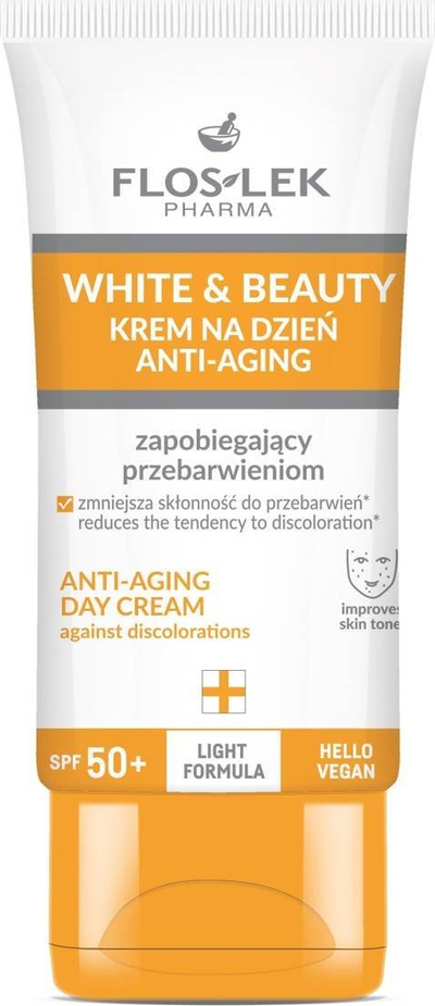 Krem ditor për ftyrë Floslek Pharma White and Beauty Anti Spot, SPF 50+, 30ml