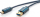 Kabllo USB Clicktronic 45123, USB A me USB C, 0.5 m, blu e errët