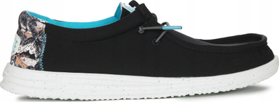 Këpucë burrash Hey Dude Wally H2O Tropical M 40702-0FF, slip-on, të zeza