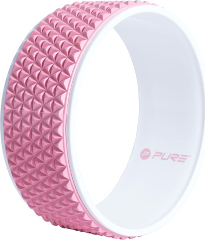 Rrotë për joga Pure2Improve, 34 cm, rozë