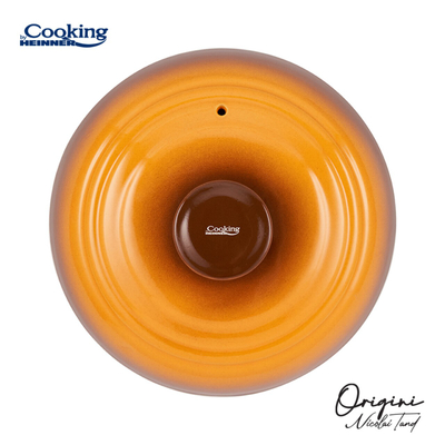 Tenxhere me kapak Heinner Origini by Chef Nicolai Tand, 6L, qeramike, portokalli gradient