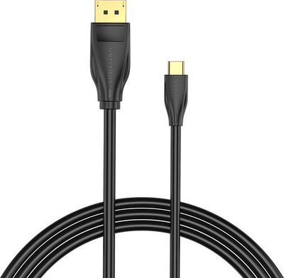 Кабел Вention USB C во DisplayPort 1.2, 2m, 4K, црн