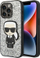 Mbulesë telefoni Karl Lagerfeld Ikonik Glitter Flakes për iPhone 14 Pro Max 6.7", e argjendtë