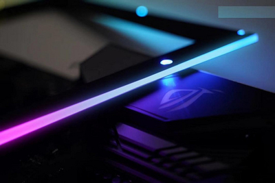 Kornizë ARGB për pllakë amë Lamptron Mainboard, ndriçim adresues, e zezë