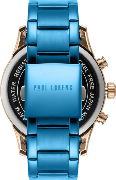 Orë dore Paul Lorens PL11652B6-6F3, kuarc, 25mm, blu
