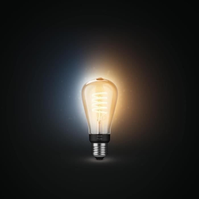 Llampë smart Philips Hue E27 WA 7W Filament ST64, LED, dritë e bardhë e ngrohtë