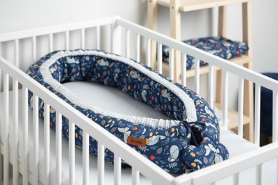 Fole bebe Sensillo Cocoon Waffle Animal Land, 80x45 cm, gri