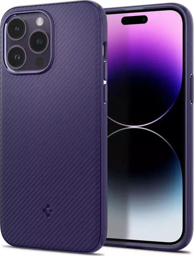 Mbulesë telefoni Spigen Mag Armor MagFit për iPhone 14 Pro Max, MagSafe, lejla e errët