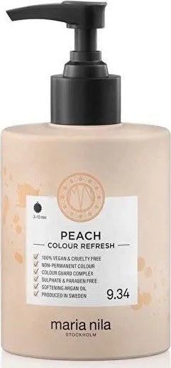 Maskë me bojë flokësh Maria Nila Colour Refresh Peach, jo e përhershme, 100 ml