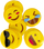 Ngjitësa dekorativë prej shkumze Craft with Fun CF EVA Emoticons, set me 8 copë, shumëngjyrësh