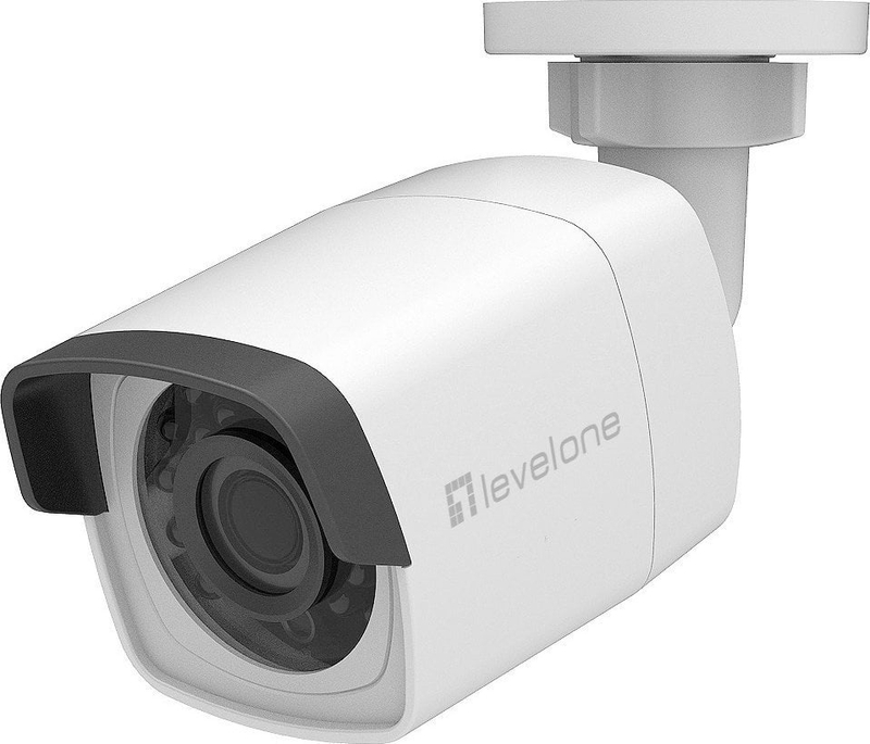 Kamerë IP LevelOne GEMINI Fixed Bullet, 4MP, PoE H.265, e bardhë