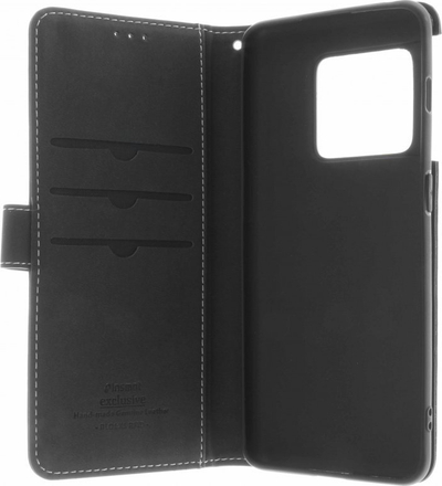 Këllëf flip Insmat për OnePlus 10 Pro, lëkurë e vërtetë, i zi