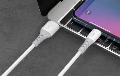 Kabllo karikimi USB në Lightning Foneng X66, 20W, 1m, e bardhë