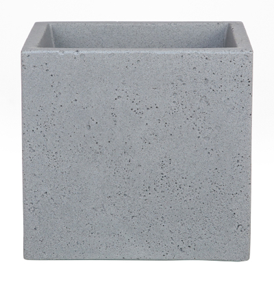 Vazo katrore plastike Scheurich C-Cube, 27 x 28 x 28 cm, gri