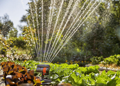 Spërkatëse lëkundëse GARDENA Aquazoom, e hirtë/portokallt