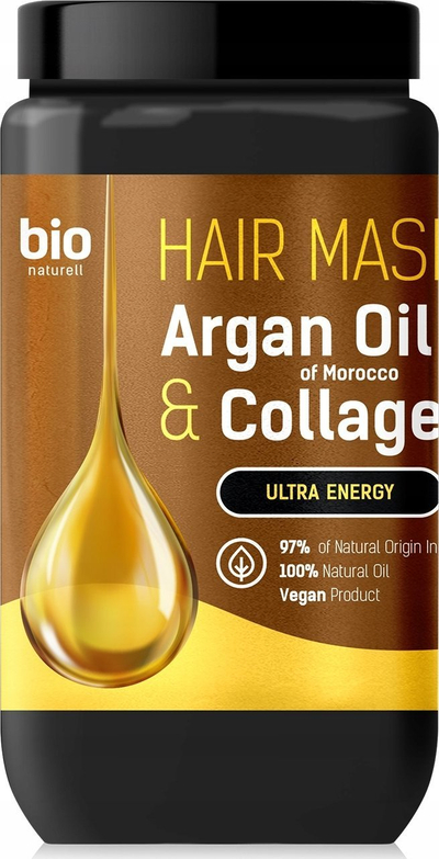 Maskë për flokët Bio Naturell Ultra Energy, vaj argani dhe kolagjen, 946 ml