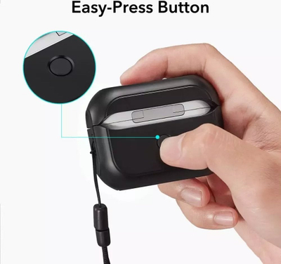 Këllëf ESR Orbit HaloLock për AirPods Pro 1 2, boë me MagSafe, i zi