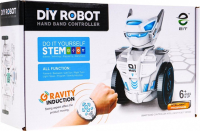 Lodër robot DIY EIT Hand Band Controller, telekomandë orë, me drita dhe zë, i bardhë