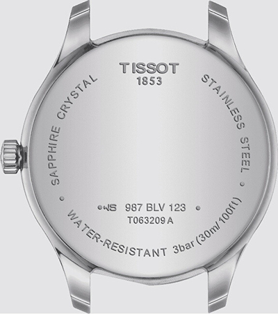Orë për femra Tissot, e argjendtë