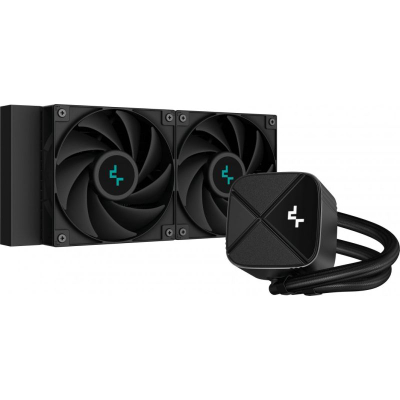 Ftohës uji AIO Deepcool LS520S Zero Dark, 240 mm, pa RGB, i zi