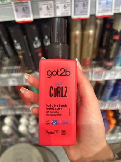 Sprej flokësh Got2b Got Curlz, për onde dhe kaçurrela, hidratues, 150ml