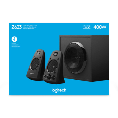 Altoparlantë kompjuteri Logitech Z623, 2.1, 200 W, të zinj