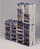 Mbajtëse CD Tower, kapacitet 40 CD, plastike, gri