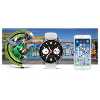 Ora e zgjuar Gravity GT1-4 PRO, ekran 1.39", Bluetooth 5.2, e zezë