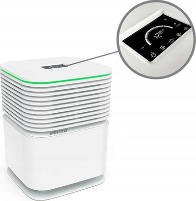 Humidifikues ajri Venta AeroStyle 8072000, për dhoma deri 70 m², avullim i ftohtë, i bardhë