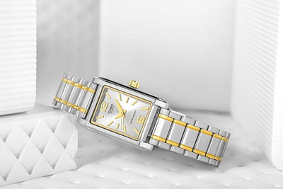 Ore goca Casio LTP-1235SG-7A, Quartz japonez, xham mineral, argjendtë me ari