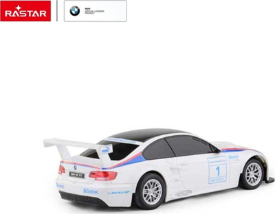 Makina me telekomandë BMW M3 GT2, shkalla 1:24, e bardhë