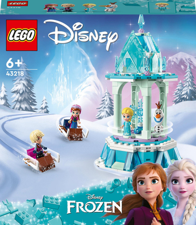 Set lodër LEGO Disney 43218 Frozen, karusel magjik, 4 figura, shumëngjyrësh
