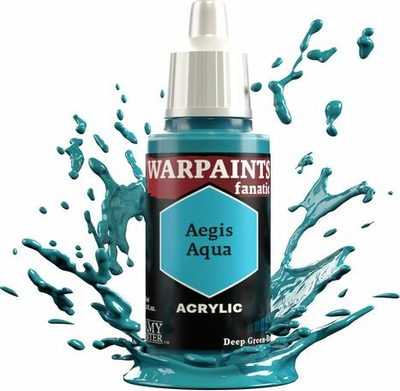 Bojë akrilike The Army Painter Warpaints Fanatic Aegis Aqua, 18ml, blu aqua