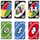 Loja me letra Mattel Uno Teams, lojë me ekipe, shumëngjyrëshe