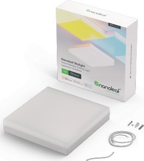 Интелигентен тавански панел Nanoleaf Skylight NF083E00-1SL, Wi-Fi, прилагодлива бела светлина 2700K-6500K