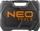 Set veglash Neo 10-059, 82 copë, çelik krom vanadium, në kuti plastike