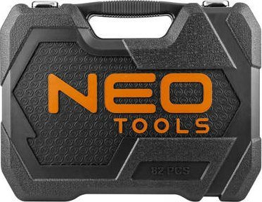 Set veglash Neo 10-059, 82 copë, çelik krom vanadium, në kuti plastike