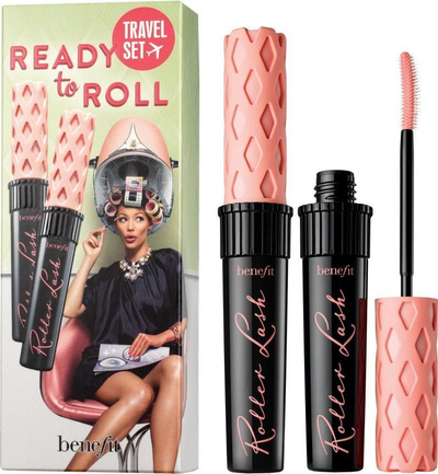 Set maskarash Benefit Ready to Roll Roller Lash, 2 x 8.5 g, për qerpikë ngritur, e zezë