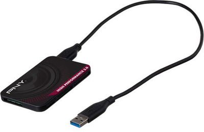 Lexues kartelash PNY High Performance Reader 3.0, USB 3.0, shumëporta, i zi