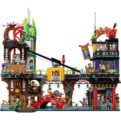 Set ndërtimi LEGO Ninjago City Markets 71799, 6163 pjesë, për moshat 14+, shumëngjyrësh