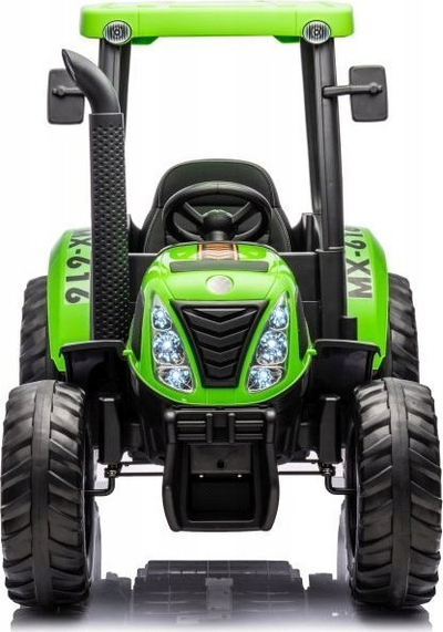 Traktor elektrik për fëmijë Lean Cars A011, 24V, me telekomandë, i gjelbër